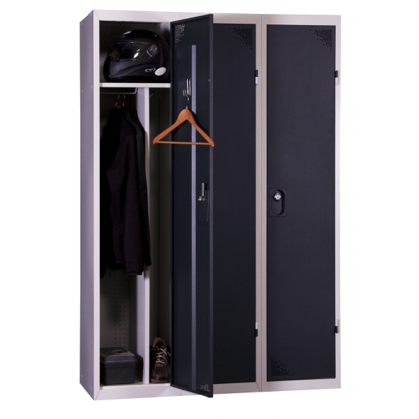 Vestiaire industrie salissante 3 cases monobloc