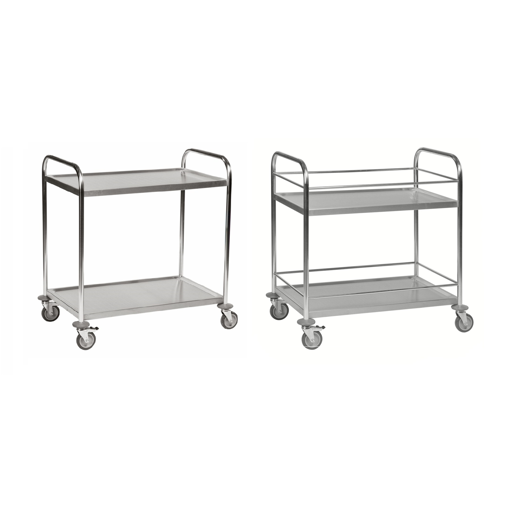 Chariot inox C2 avec 2 tablettes - KONGAMEK