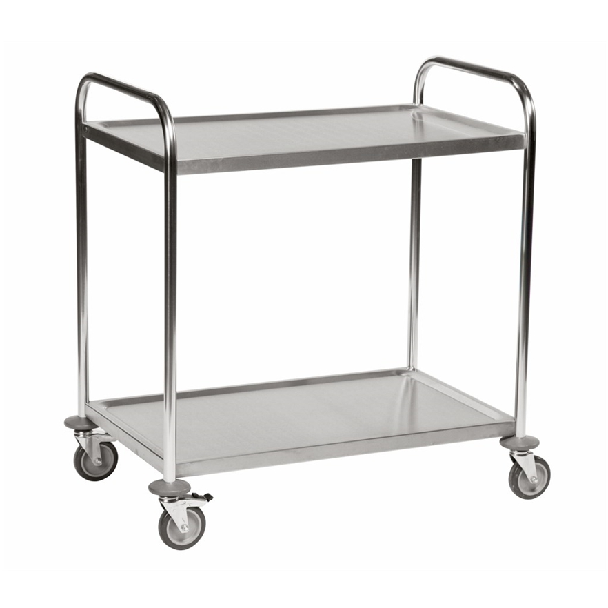 Chariot inox C2 avec 2 tablettes - KONGAMEK