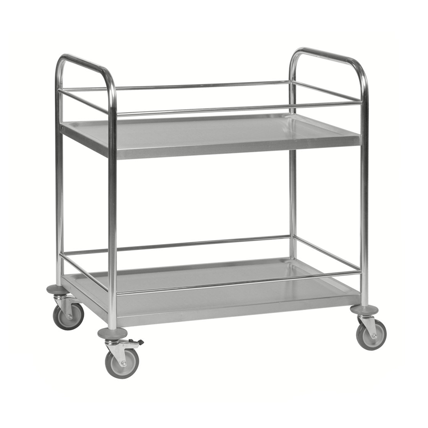 Chariot inox C2 avec 2 tablettes - KONGAMEK