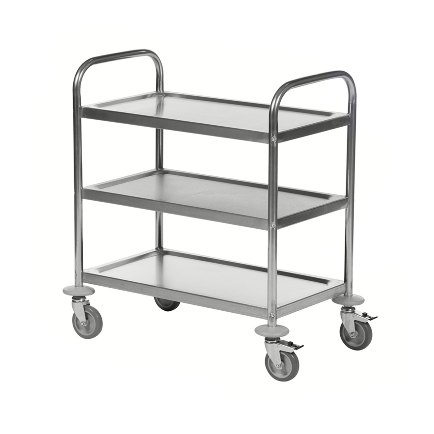 Chariot inox C2 avec 3 ou 4 tablettes - KONGAMEK