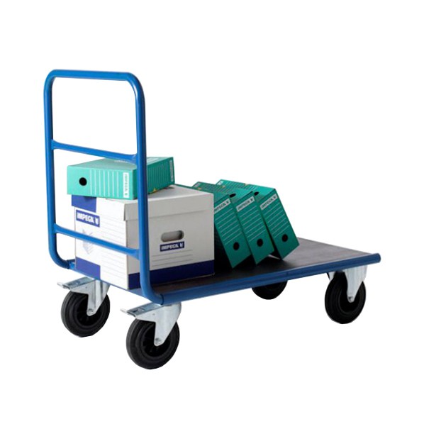 Chariot de manutention 1 dossier tubulaire - 500 kg