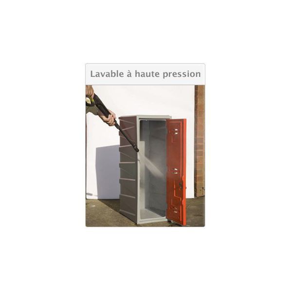 Vestiaire PE monobloc couleur H 900 mm