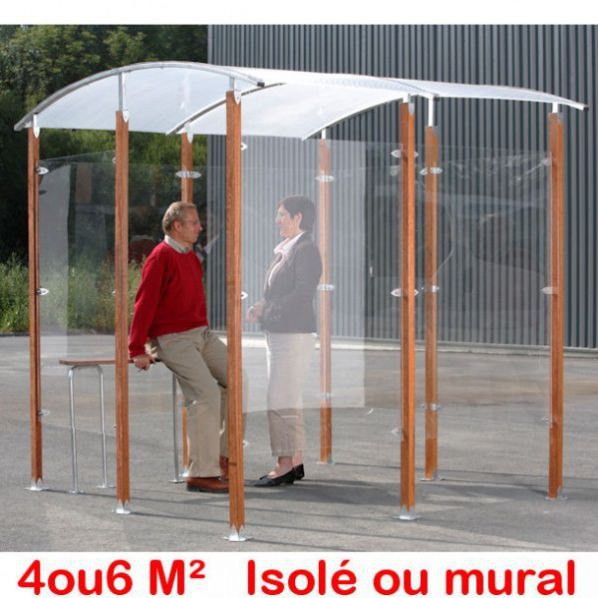 Abri fumeur 2 m²