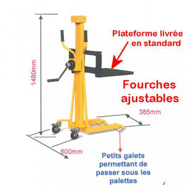 Gerbeur manuel pour poste de travail