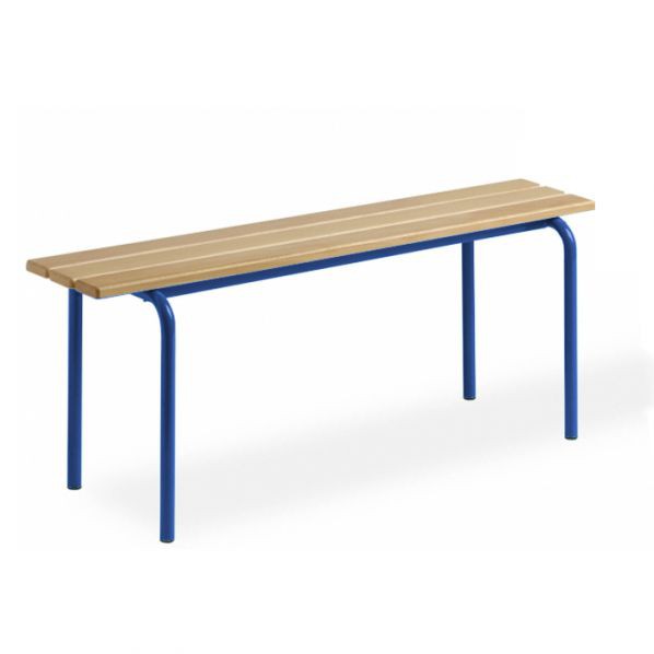 Banc vestiaire sans dossier pieds – 1200 mm