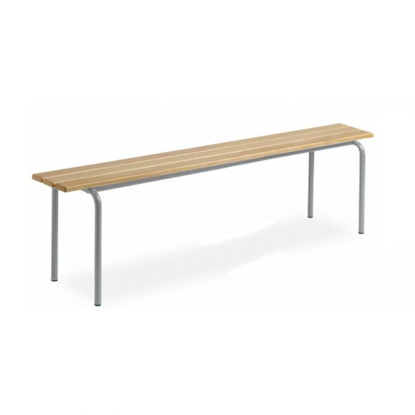 Banc vestiaire sans dossier pieds – 1600 mm