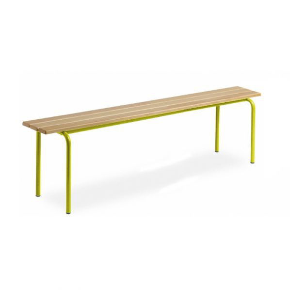 Banc vestiaire sans dossier pieds – 1600 mm