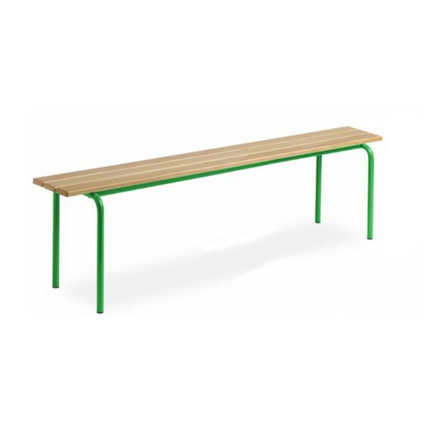 Banc vestiaire sans dossier pieds – 1600 mm