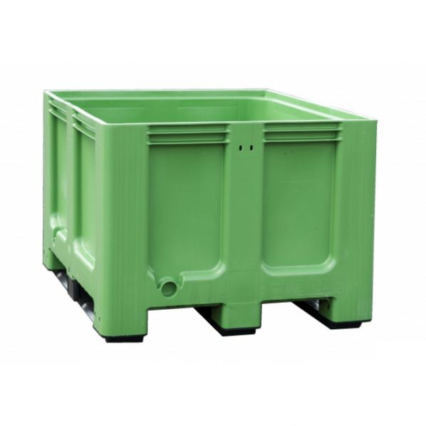 Caisse palette tri selectif - 610 L - 1200 x 1000 - 3 semelles