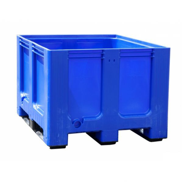 Caisse palette tri selectif - 610 L - 1200 x 1000 - 3 semelles