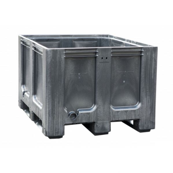 Caisse palette tri selectif - 610 L - 1200 x 1000 - 3 semelles