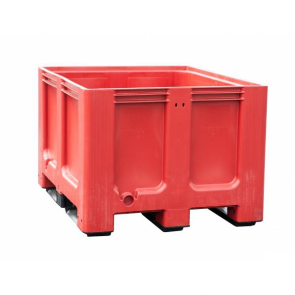 Caisse palette tri selectif - 610 L - 1200 x 1000 - 3 semelles
