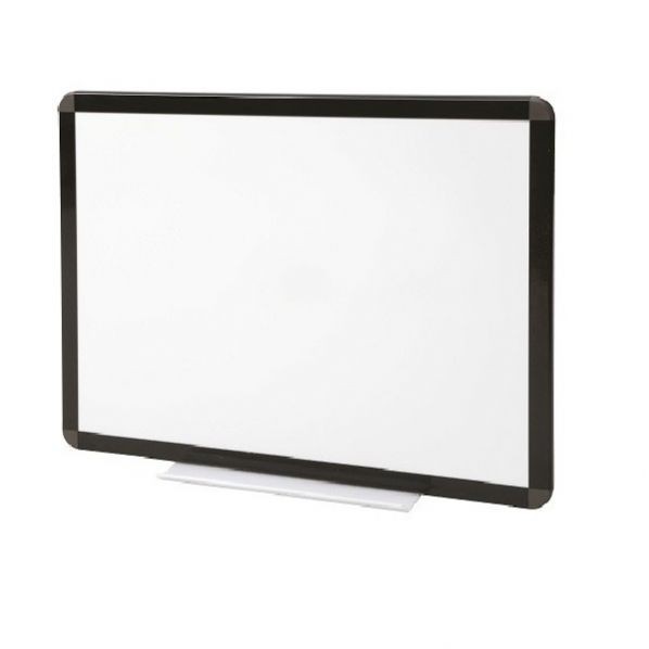 Tableau blanc laqué cadre noir