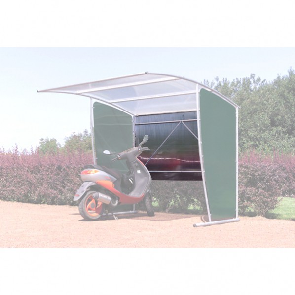 Bardage de fond pour abri 6 v?los extensible ? fond droit