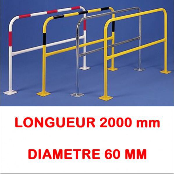 Barrière avec platine longueur 2000 diametre 60 mm