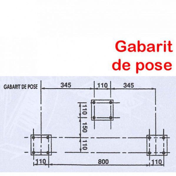 Barrières rabattables standards