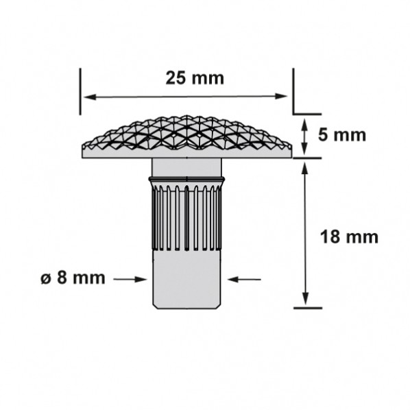 Clous podotactiles Inox 304