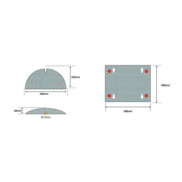 Ralentisseur modulaire 40 tonnes