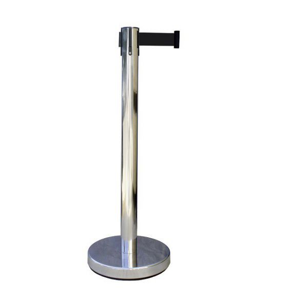 Poteau ? sangle chrome 2 m?tres - Economique