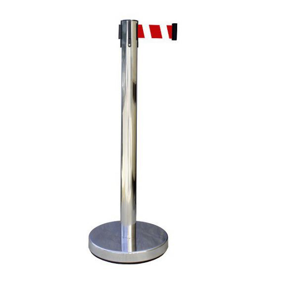 Poteau ? sangle chrome 2 m?tres - Economique