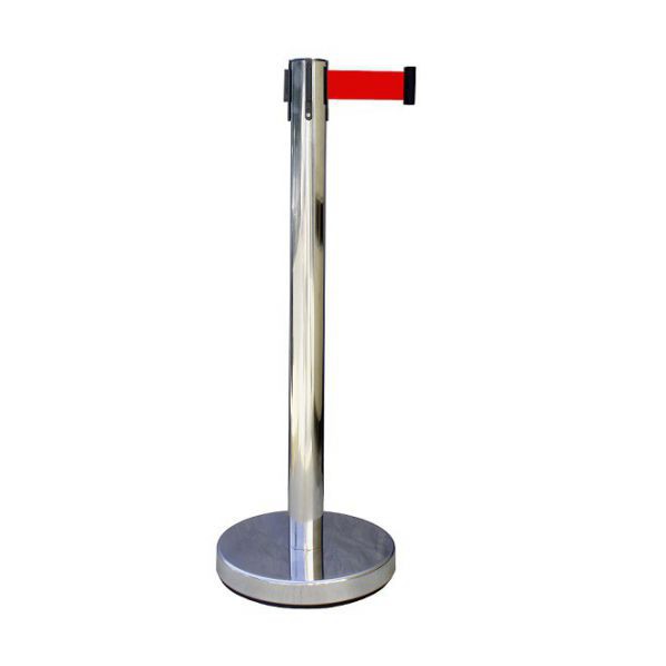 Poteau ? sangle chrome 2 m?tres - Economique