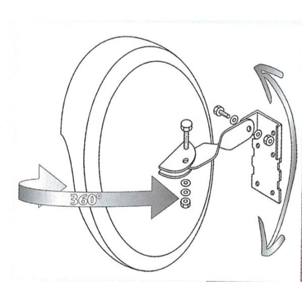 Miroir de sortie distance 4 mètres