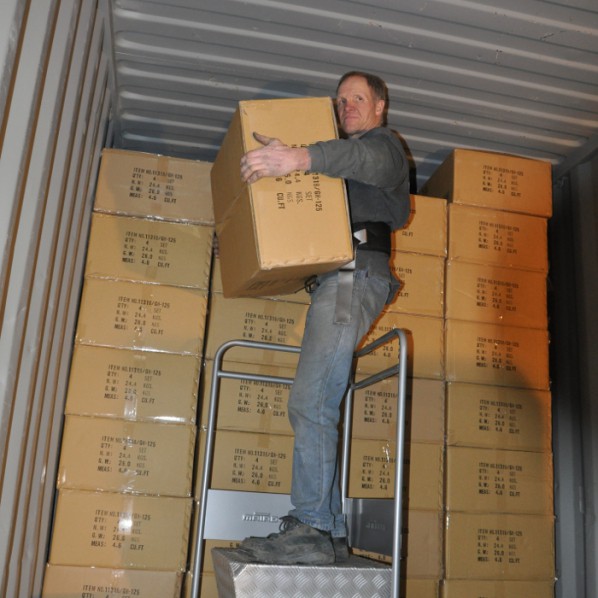 Marchepieds logistique à plateforme
