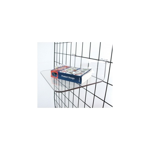 Tablette pour cloison grillagee