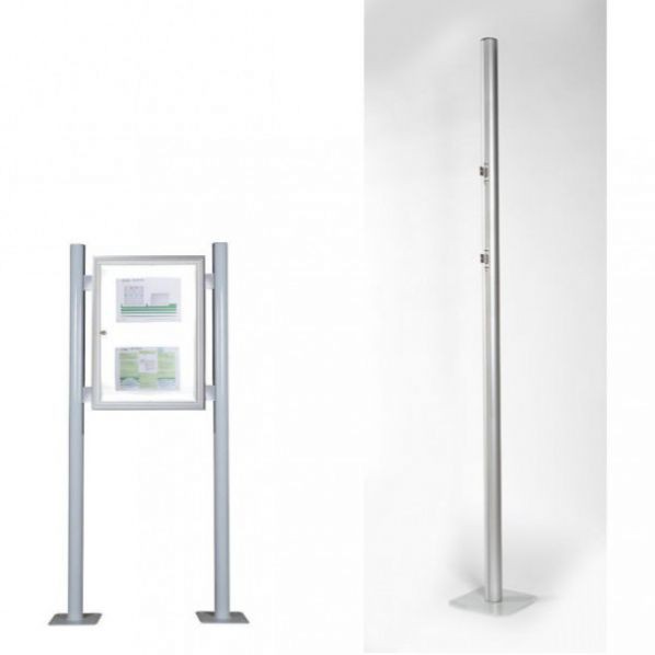 Pi?tement pour vitrine ext?rieure