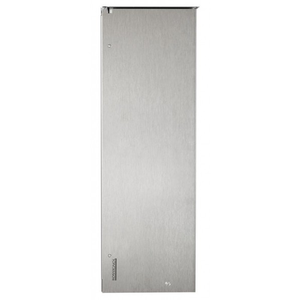 Poubelle murale en inox brossé