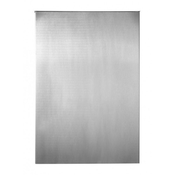 Poubelle murale en inox brossé