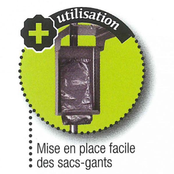 Distributeur hygiène canine sacs liasses