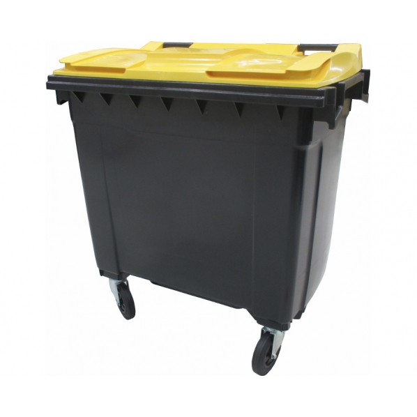 Conteneur poubelle bicolore - 770 litres