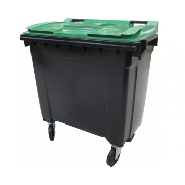 Conteneur poubelle bicolore - 770 litres