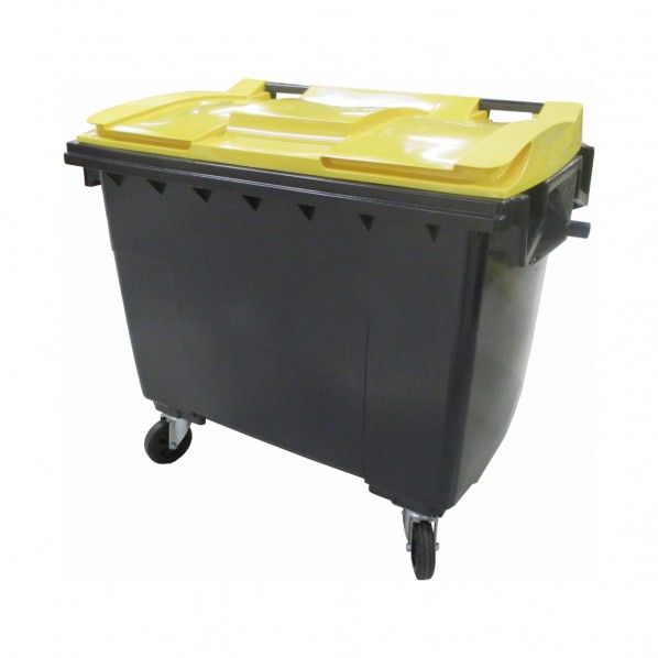 Conteneur poubelle bicolore - 660 litres