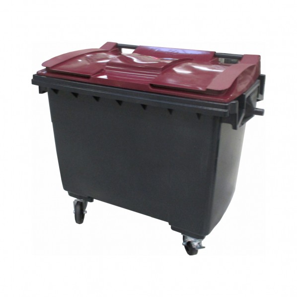 Conteneur poubelle bicolore - 660 litres