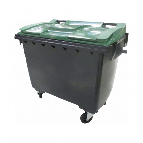 Conteneur poubelle bicolore - 660 litres