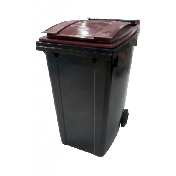 Conteneur poubelle bicolore - 360 litres