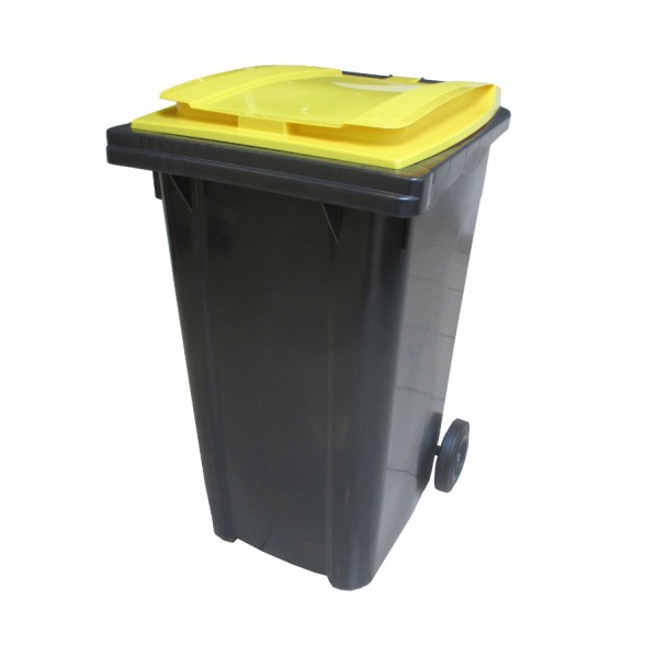 Conteneur poubelle bicolore - 340 litres