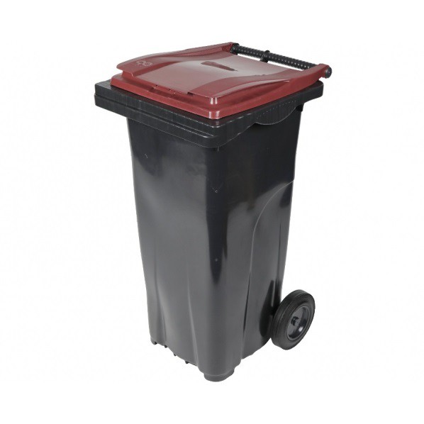 Conteneur poubelle bicolore - 240 litres