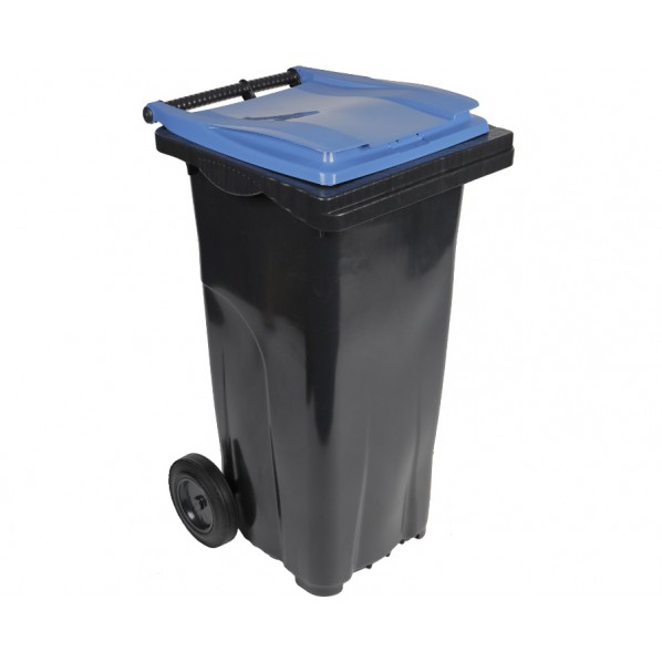 Conteneur poubelle bicolore - 120 litres