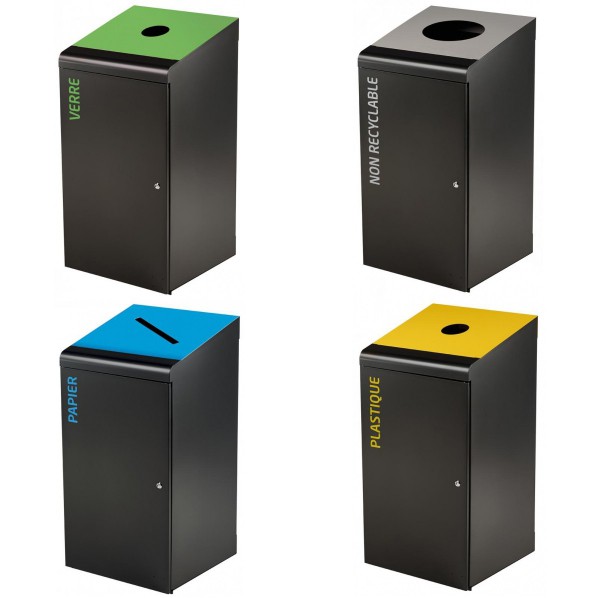Borne de tri selectif 120 litres - Tripoz