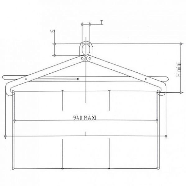 Pince de levage horizontal