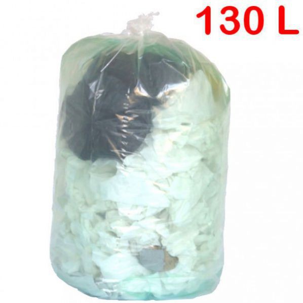 Sac poubelle perforé 200L transparent ép35µm (12rlx10)