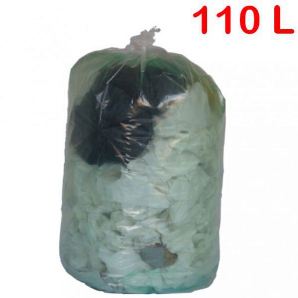 Sac poubelle transparent 110L