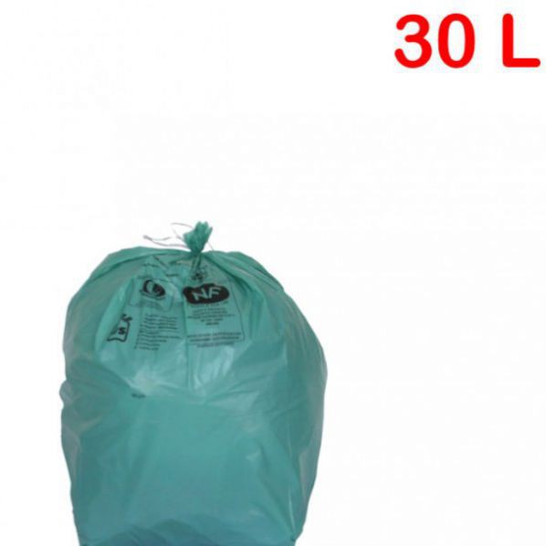 Sac poubelle NFE vert 30L