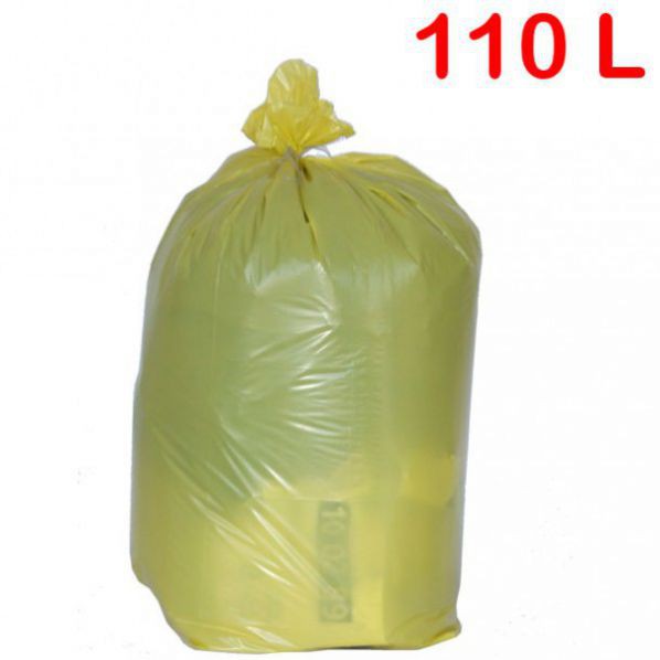 Sac poubelle de couleur à déchets standards 100 litres