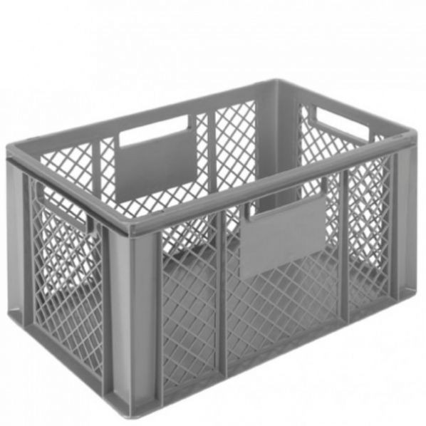 Bac norme europe fond plein parois ajour ees 400 x 600 mm