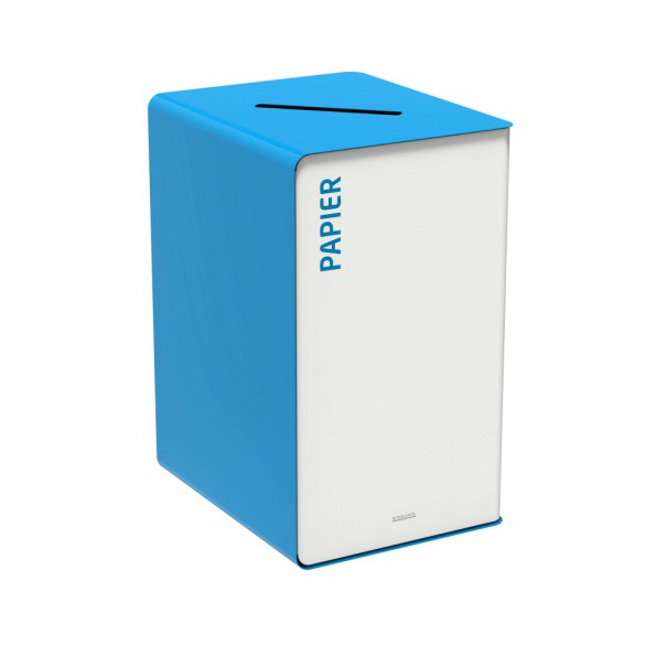 Borne de tri selectif blanche 40L - Cubatri